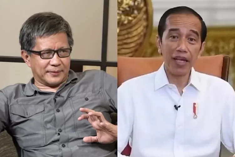 Rocky Gerung dan Presiden Jokowi (Sumber foto: Kolase tangkapan layar YouTube Geolive dan YouTube Presiden Jokowi)