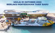 Berlaku Mulai 1 Oktober 2022, Ini Daftar Lintasan ASDP yang Mengalami Penyesuaian Tarif