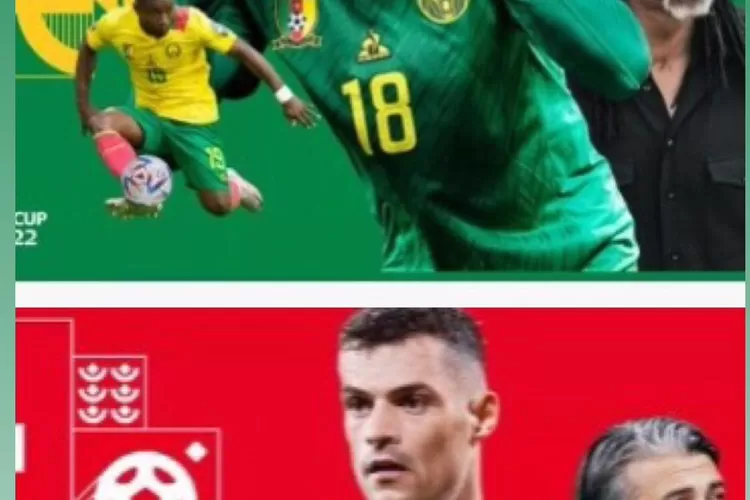 Swiss VS Kamerun (Tangkapan Layar)