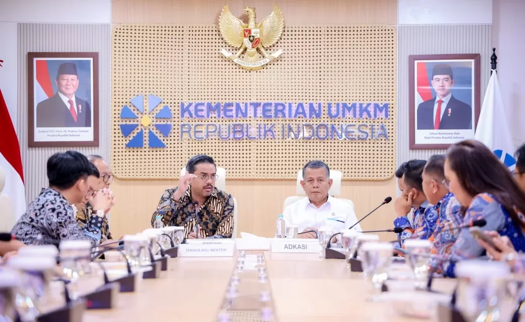 Menteri UMKM Maman Abdurrahman menerima perwakilan Asosiasi DPRD Kabupaten Seluruh Indonesia (ADKASI) di Jakarta, Senin, 27 Oktober 2025.