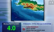 BREAKING NEWS! Gempa terkini guncang Cianjur kekuatan 4.0 magnitudo