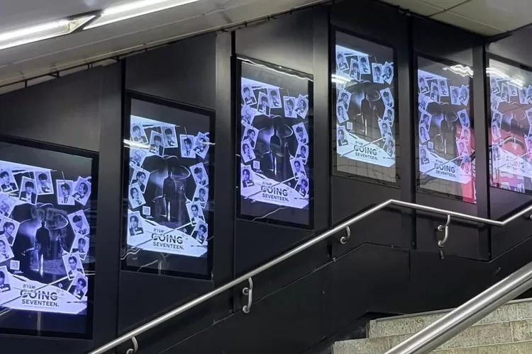 Iklan GOING SEVENTEEN "Dont't Lie Series" Terpasang di Stasiun Kota Seoul  (Twitter/Pledis_17)