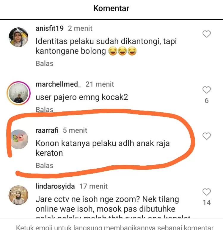 Komentar netizen yang viral. Foto: tangkap layar
