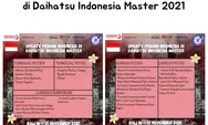 Bocoran tim Indonesia yang Berlaga di pertandingan Daihatsu Indonesia Master 2021
