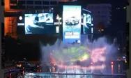 Pertunjukan Video Mapping di Bundaran HI Diapresiasi Warga