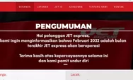 Februari 2022 Bulan Terakhir JET Express Beroperasi