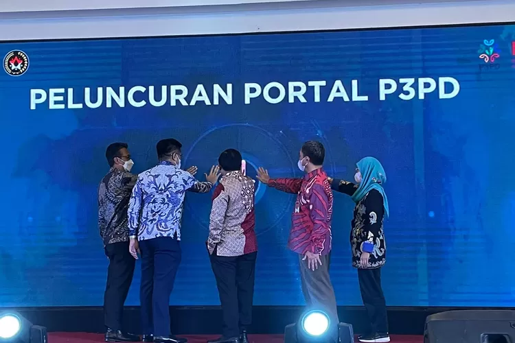 Proses peluncuran portal P3MD pada bulan Oktober tahun 2022 di Jakarta, saat program yang melekat di Kemendagri ini dalam persiapan pelaksanaan. (Foto: Kemenko PMK). 