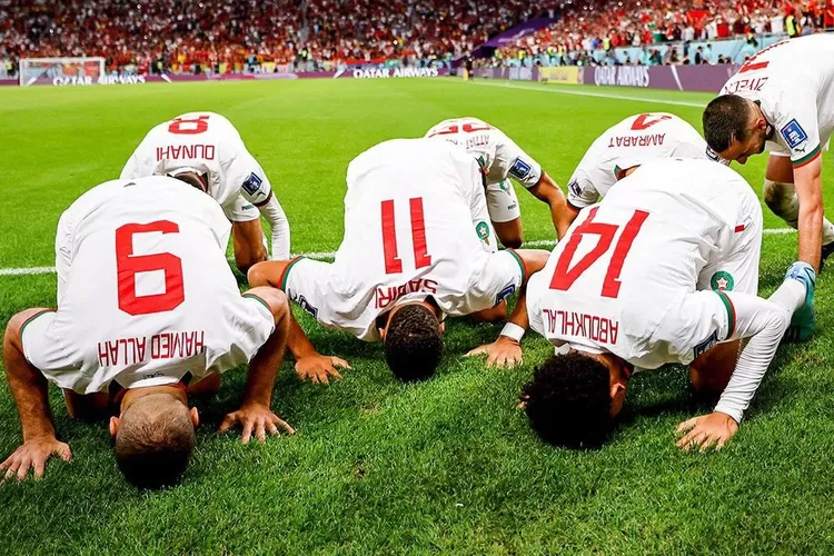 Maroko menumbangkan Belgia yang membuat posisi Red Devils diujung tanduk. (Instagram @brfootball)