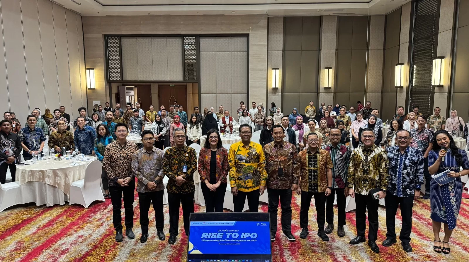 Pembukaan RISE TO IPO: Empowering Medium Enterprises to IPO di Semarang, Kamis, 18 September 2025.