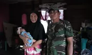 Sertu Giman Berenang Tembus Banjir Bandang Selamatkan Bayi 1 Bulan Pakai Baskom