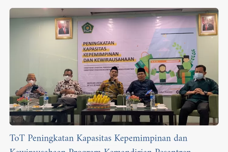 Ramai Peminat Bantuan Inkubasi Bisnis Pesantren 2022, Sudah Masuk Lebih ...