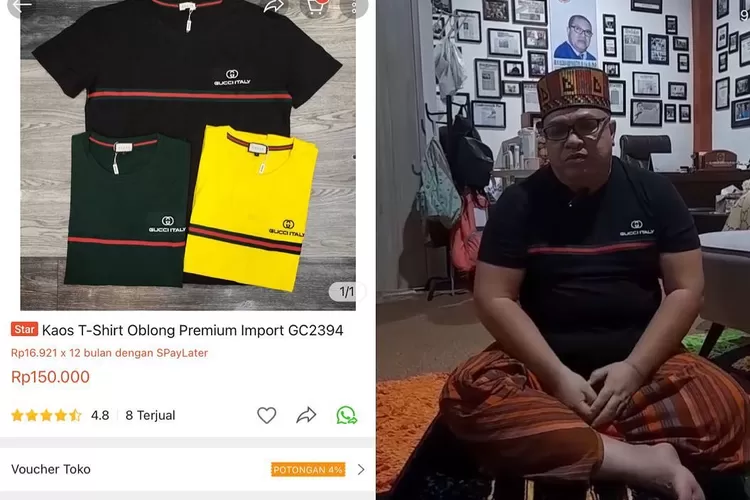 Razman Nasution pakai baju Gucci KW, Denise Chariesta sebut mendingan (Instagram @denisechariesta91)