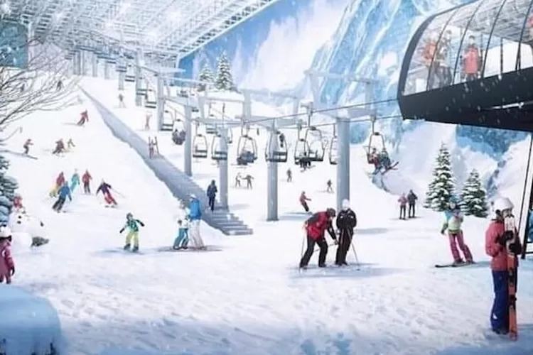 Snow World International Revo Town Bekasi, tempat wisata salju mirip Swiss. (travelspromo.com)