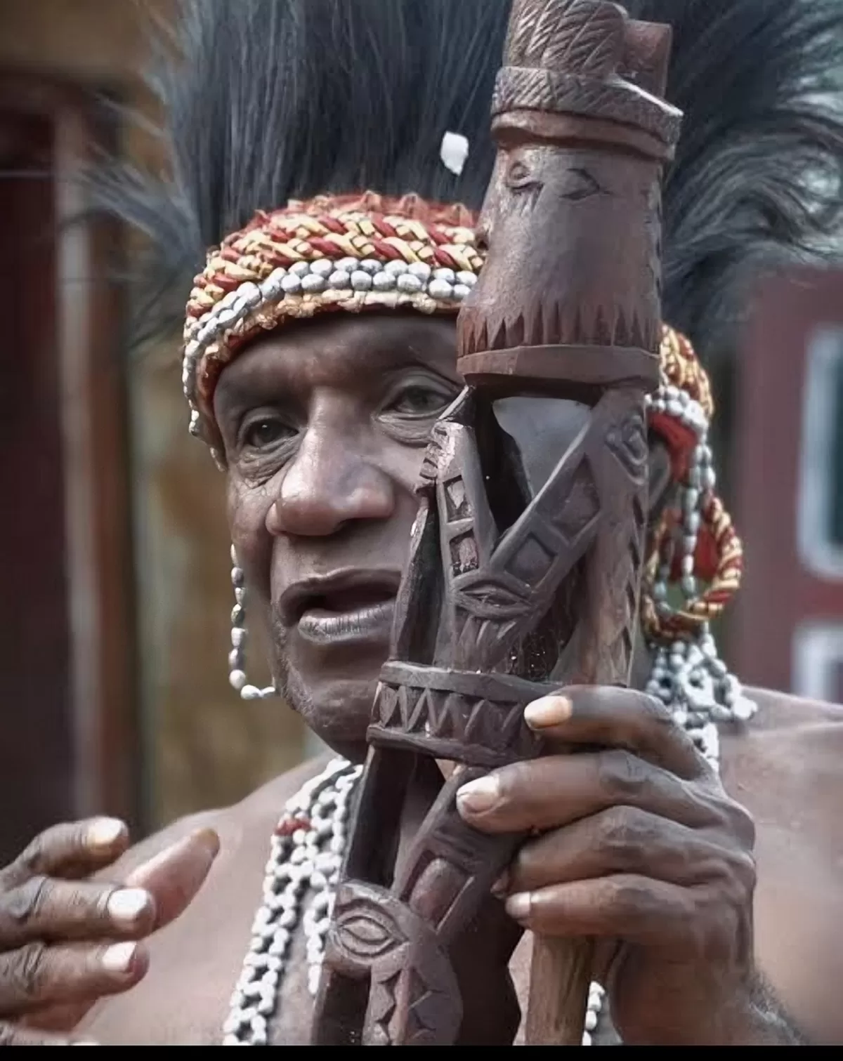 Tokoh Adat Kamoro Kampung Iwaka, Kabupaten Mimika, Timotius Samin (Istimewa)