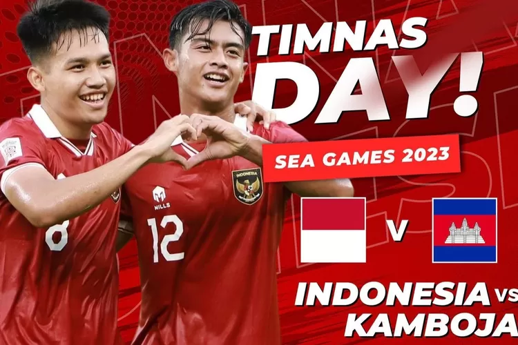 Simak live streaming RCTI siaran langsung Indonesia vs Kamboja di SEA Games 2023 hari ini Rabu 10 Mei 2023. (Instagram@beritatimnas_id)