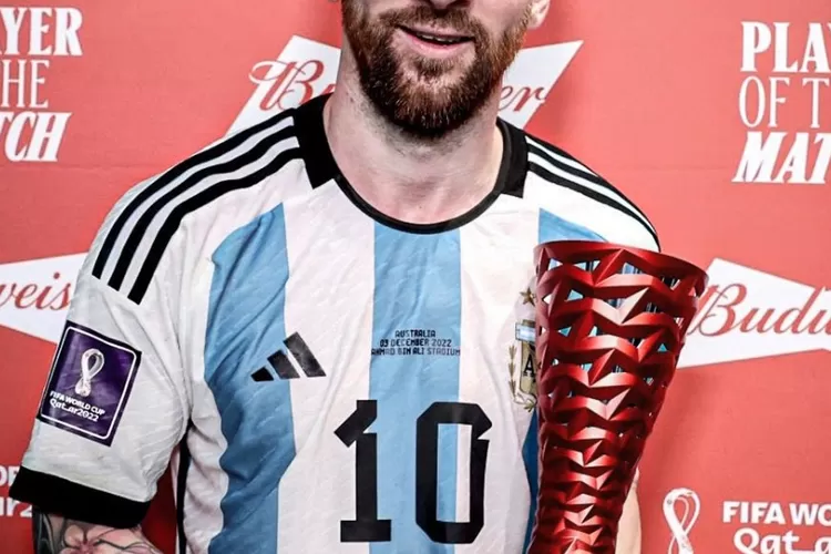 Lionel Messi mendapat penghargaan Man of the Match (twitter @MunichFanpage)