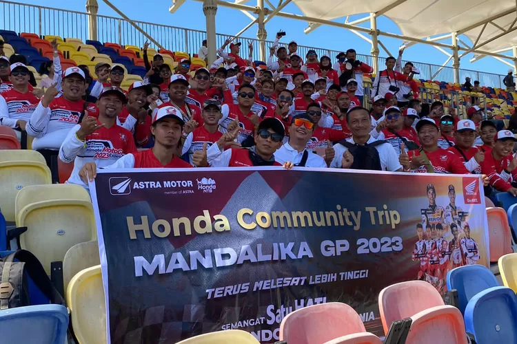 PT AHM dan PT Daya Adicipta Motora ajak biker nonton bareng MotoGP Mandalika.