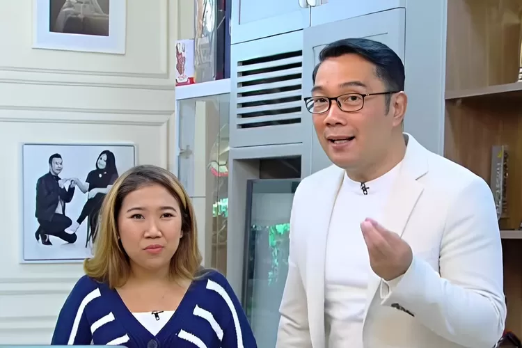 Gubernur Jawa Barat, Ridwan Kamil dan Kiky Saputri. (Tangkap layar Youtube @Ini Talk Show)