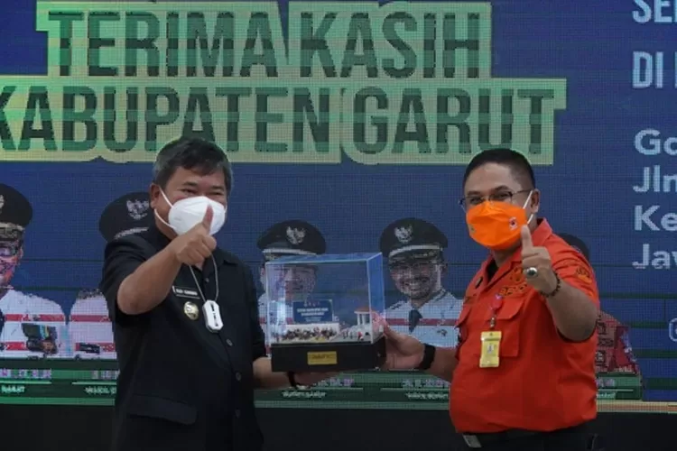Penutupan Sentra Vaksinasi BPBD Provinsi Jawa Barat di Kabupaten Garut . (Agus Alvin/Gorajuara.com)