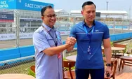 Nonton Formula E di Sirkuit Ancol, AHY Disambut Akrab Anies Baswedan 