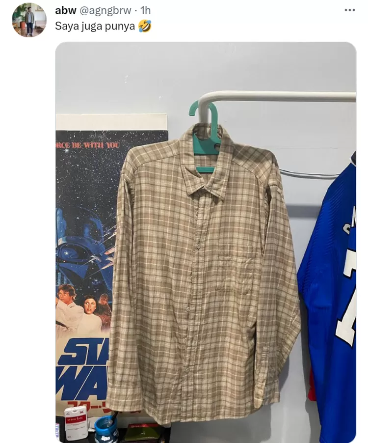 netizen lain juga menyahut tunjukkan miliki baju yang sama juga