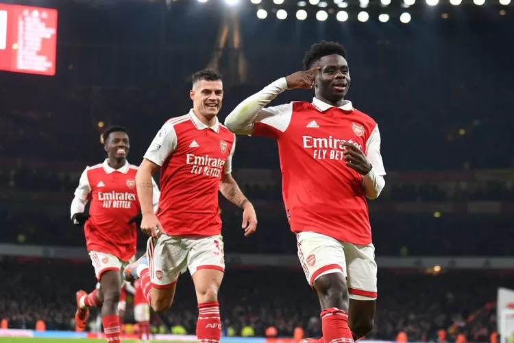 Klasemen Liga Premier Inggris, Arsenal Kokoh di Puncak (foto Twitter @BukayoSaka87)