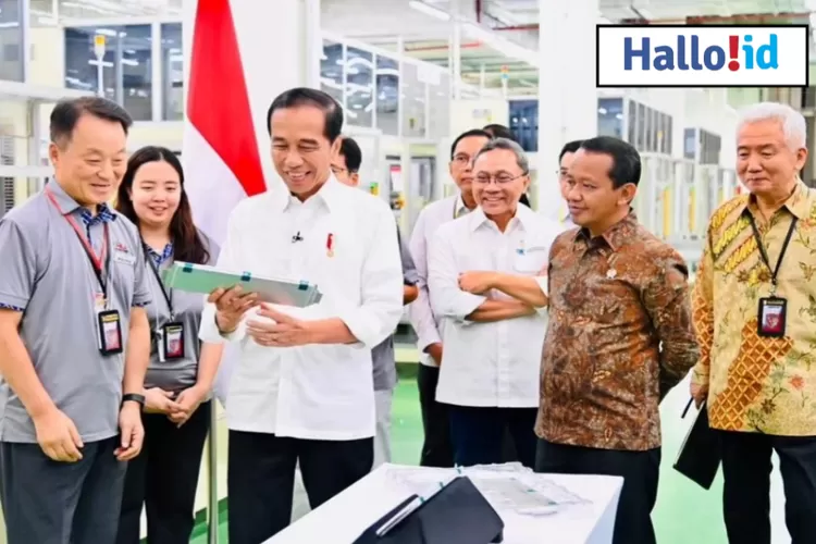 Presiden Jokowi Mengunjungi Pabrik Baterai Mobil Listrik PT Hyundai LG ...