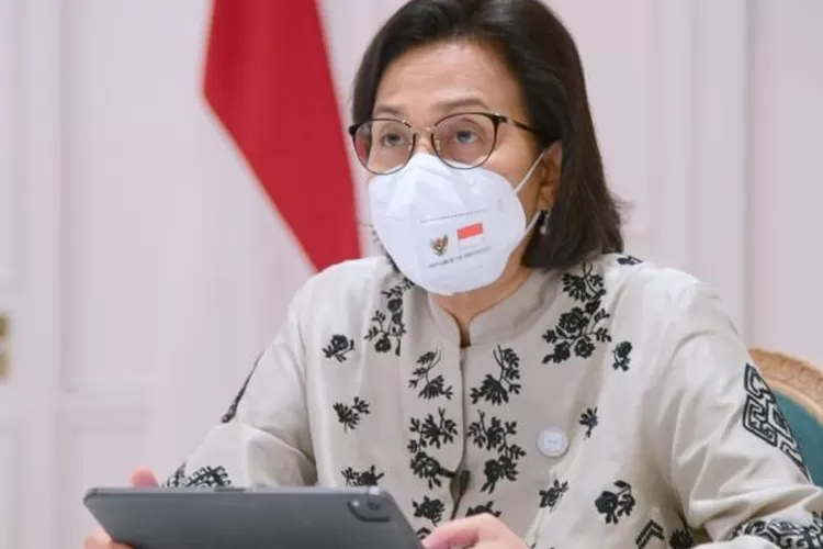 Keterangan Pers Menteri Keuangan Sri Mulyani Indrawati di Roma, Italia, Sabtu (30/10/2021).  (ANTARA/HO-Biro Pers Sekretariat Presiden/Muchlis Jr.)