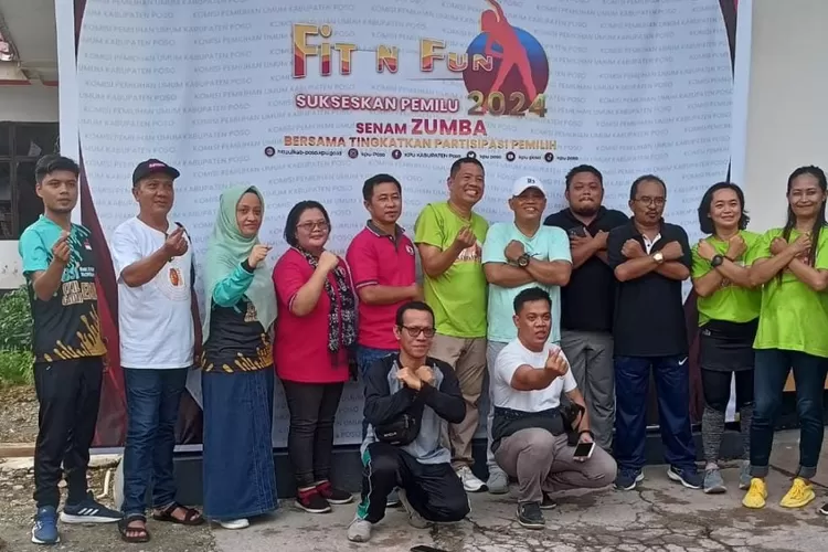 sosialisasi PKPU 3 tahun 2022 tentang tahapan Pemilu bersama media yang dirangkaian Fit N Fun KPU Poso (Foto: Ryan)
