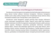 Materi 'Kerukunan Umat Beragama di Indonesia', Kunci Jawaban Tema 1 Kelas 5 Halaman 83