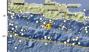 Gempa Magnitudo 4,9 Guncang Pacitan 