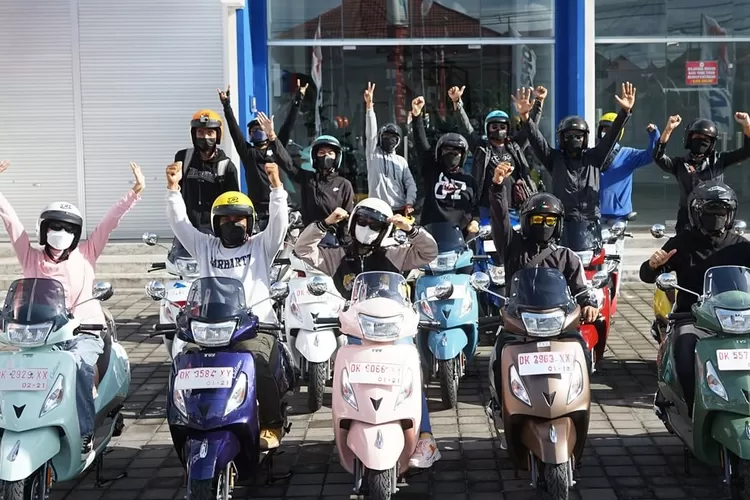 Salah satu dealer resmi TVS di Bali. (Foto Instagram @tvsmotorindonesia)