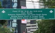 GANJIL GENAP JAKARTA hari ini, kendaraan, ruas jalan, dan pintu gerbang tol. Awas , ada tilang  manual!