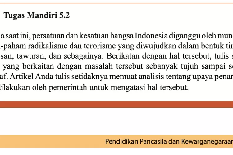 Kunci Jawaban PKN Kelas 12 Halaman 115: Tugas Mandiri 5.2 Upaya ...