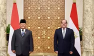 Prabowo dan Presiden Mesir Suarakan Gencatan Senjata di Palestina