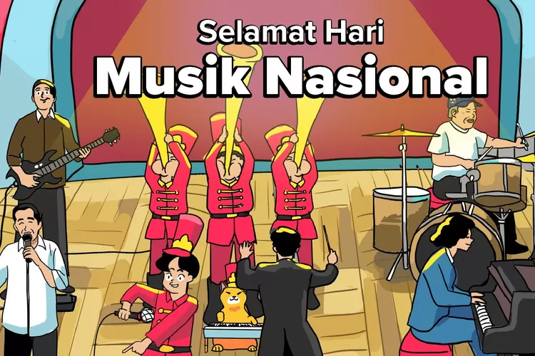 Momen hari musik nasional, Jokowi janjikan kemudahan perizinan konser. (Twitter/@jokowi)