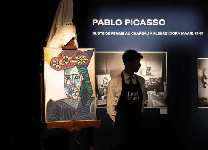 Bust of a Woman with a Flowered Hat (Dora Maar) Karya Pablo Picasso (foto: theartnewspaper.com)