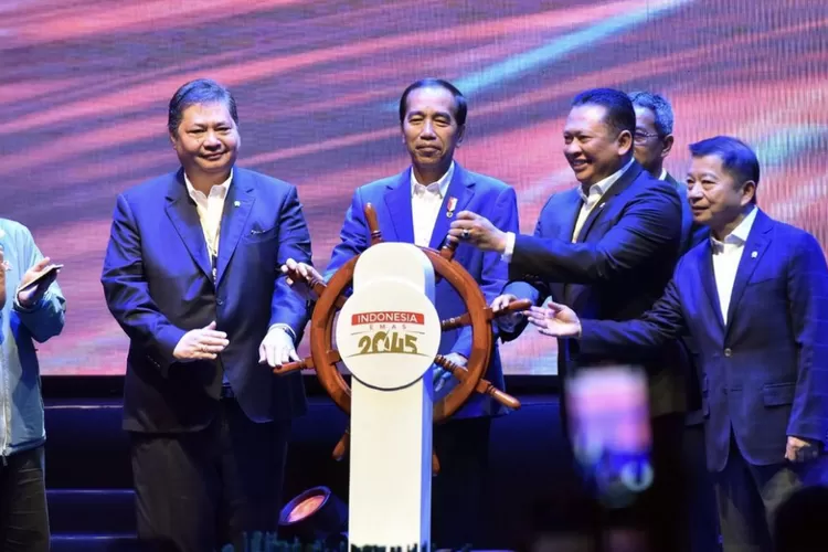 Presiden Jokowi sebut di 2045 Indonesia target jadi 5 besar negera ekonomi dunia. (Instagram/@sekretariat_kabinet)