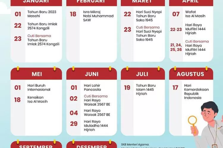 Hari libur Nasional (instagram @kemenpanrb)