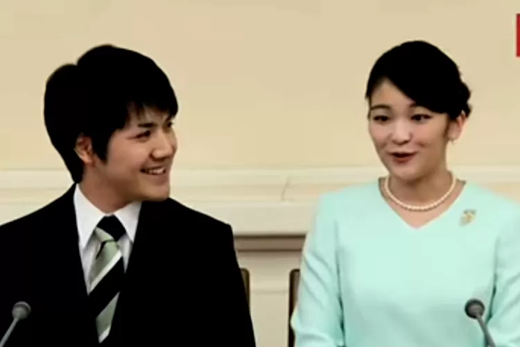 Putri Mako dan suaminya, Kei Komuro, yang pernikahannya dihujani protes dari rakyat Jepang (Tangkap layar YouTube/Nippon TV News 24 Japan)