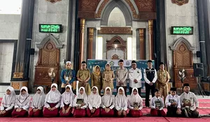 Pertama Kali Digelar, KKG PAI Selenggarakan Tadarrus Al-Quran Bagi Siswa SD se Jombang