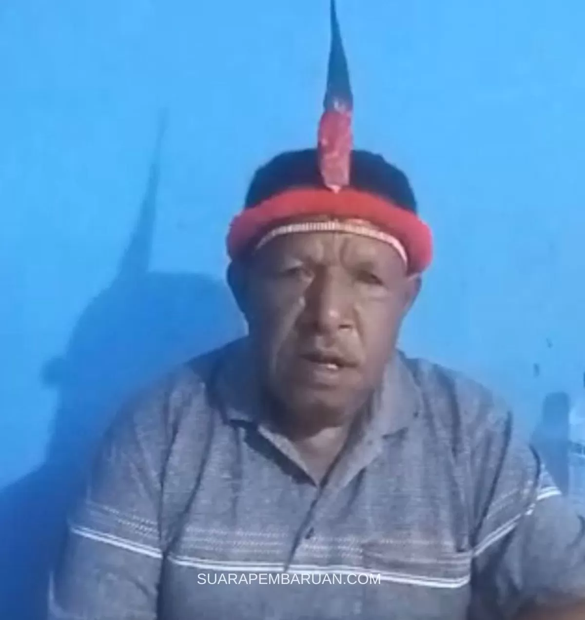 Ketua Adat Lapago Kota Jayapura Provinsi Papua, Agus Rawa Kogoya (Istimewa )