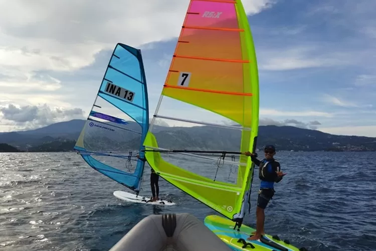 Tim Layar Jabar sedang berlatih. (Rivan Risman/Gorajuara.com)