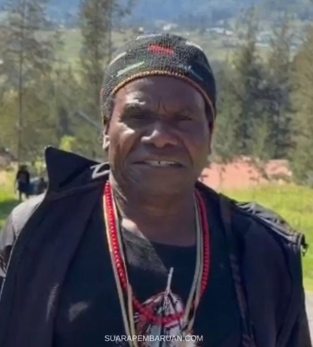Ketua Adat Lapago Kota Jayapura Provinsi Papua, Agus Rawa Kogoya (Istimewa)