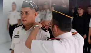 Apel Kenaikan Pangkat dan Penyerahan Penghargaan Pegawai Teladan di Rutan Kelas IIB Rantau