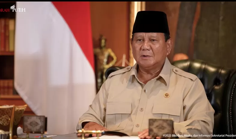 Presiden Republik Indonesia Prabowo Subianto.