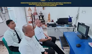 Dukung Pendidikan Kesetaraan, Lapas Kelas III Kotanopan Ikuti Rapat Virtual Arahan Ditjenpas