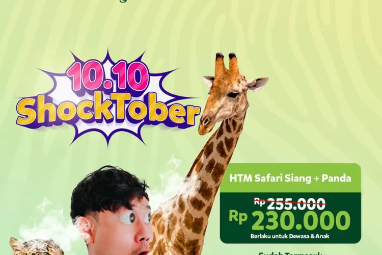 Promo Shocktober Taman Safari Bogor. (TSI Bogor)