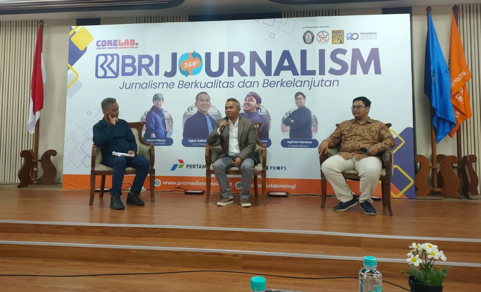 Acara Content Creator Laboratorium (Corelab) Promedia yang digelar di Kampus FISIP UNDIP, Semarang, pada Rabu, 23 Oktober 2024. (Dokumentasi Promedia).