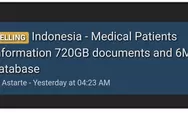 VIRAL Twitter, 720 Gigabyte Data Pasien Milik Kemenkes Diduga Bocor, Dijual di Forum Gelap